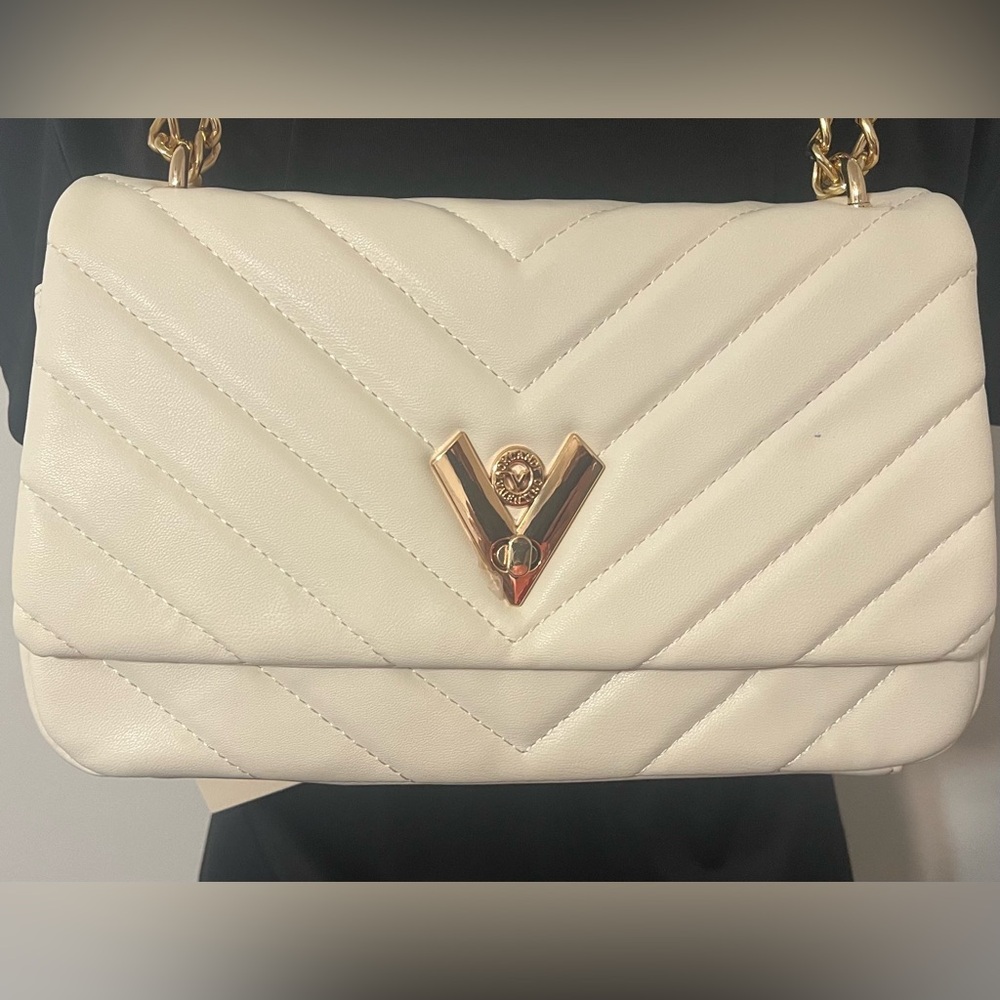 Valentino Orlandi White Quilted Shoulder Bag MSRP $ 279 - Picture 8 of 9